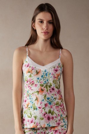 Intimissimi Botanical Lyrics Modal Trikó Női Fehér | HUGL4307