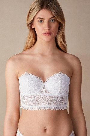 Intimissimi Hot Summer Days Giada Balconette Bustier Fehérnemű Női Fehér | HUIS4165