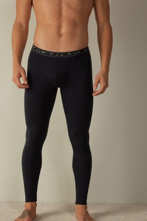 Intimissimi Modal-Cashmere Leggings Nadrág Férfi Kék | HUKI3091