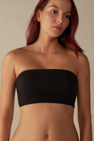 Intimissimi Pamut Bra Trikó Női Fekete | HUNB4330