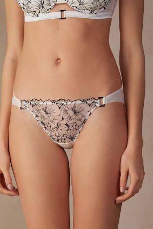 Intimissimi Pure Joy Bugyi Női Fehér Fekete | HUUT3698