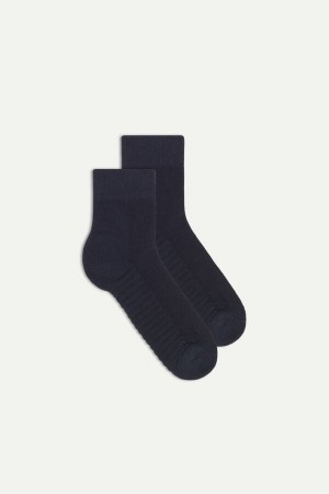 Intimissimi Terrycloth No-show Zokni Férfi Kék | HUKI3233
